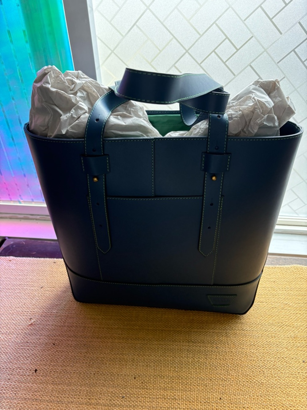IIIBeCa Joy Gryson tote in Lake Blue